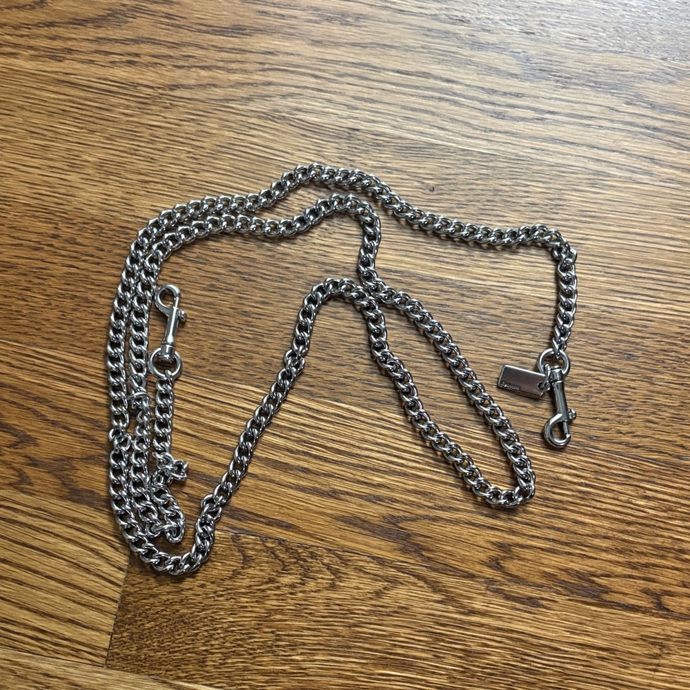 Coach  Silver Chain Bag Strap